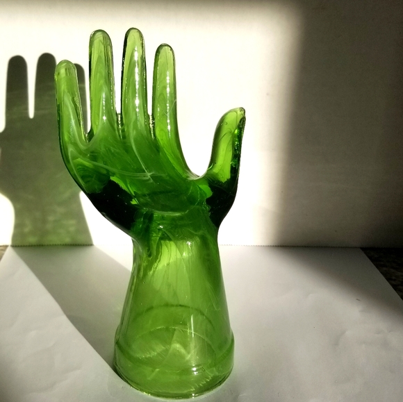 Vintage Other - Handmade Depression Style, Glass Hand